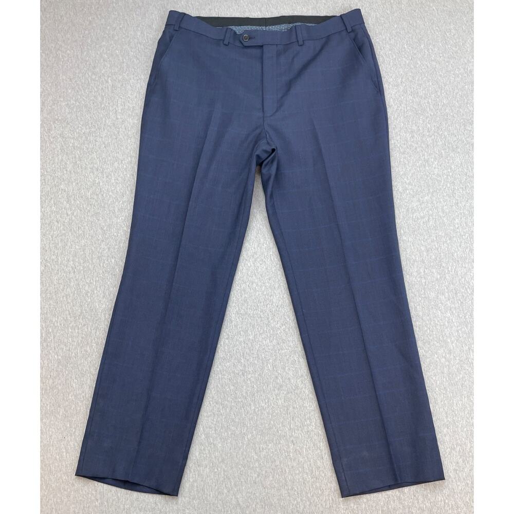Lauren Ralph Lauren Suit Men 44R Blue Wool Blend Pants 36x32 Black Label - 2 Pcs - Picture 12 of 16